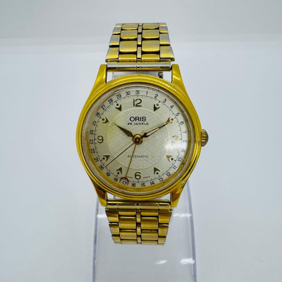 ✨ORIS✨オリス✨シルバー文字盤✨23JEWELS✨AUTOMATIC✨腕時計