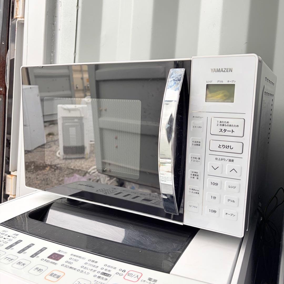 運搬取付無料！黒白純正Hisense冷蔵庫・洗濯機＋オーブンレンジ3点セット！